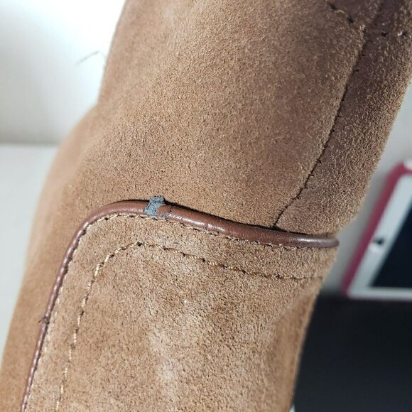 G.H. Bass Womens Amanda Brown Suede Closed Toe Zip High Heels Ankle Boots Sz 9.5 - Picture 8 of 8